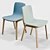 Arper Cila Chair Swivel Trestle & Meety Round Table 3D model small image 3