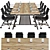 Sleek Conference Table 3D model small image 3