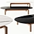Elegant Porada Quay Oval Coffee Table 3D model small image 1