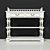  Retro Console Table 55.11 inches 3D model small image 1