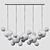 Bubble Linear Chandelier: Elegant Illumination 3D model small image 3