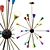 Colorful Italian Sputnik Chandelier 3D model small image 1