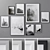 Stylish 10pc Photo Frame Set 3D model small image 1