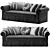 Elegant Modern Sofa: Gianfranco-Ferre_STEPHANY 3D model small image 1