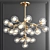 Elegant LED Bubble Chandeliers 3D model small image 4