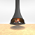 Tatiana Mosaic Electric Fireplace 3D model small image 1