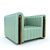 Mezzo RIVERS Armchair: Stylish, Comfortable, Timeless 3D model small image 6