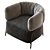 Sophisticated Leather Armchair for Modern Spaces 3D model small image 4