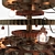 Vintage Steampunk Christmas Tree 3D model small image 4