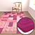 1941 Carpets Set: High-Quality Textures for Close and Distant Shoots 3D model small image 5