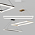 Sleek Circ Square Pendant Light by GROK 3D model small image 1