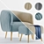 Elegant Sofa Chair: Compact and Stylish 3D model small image 2