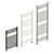 Sleek Zehnder Aura Heated Towel Rail 3D model small image 2