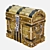 Vintage Treasure Chest 3D model small image 1