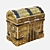 Vintage Treasure Chest 3D model small image 3