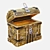 Vintage Treasure Chest 3D model small image 5