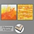 Artful Frames: Set of 2 Wall Paintings 3D model small image 1