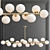 Mimosa Bubble Stik Chandelier 3D model small image 3