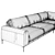 Modular Pohjanmaan JOY Sofa 3D model small image 3