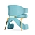 Elegant Floating Velvet Chair 3D model small image 3