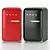 Smeg FAB5LRD3 Mini Refrigerator: Retro Style 3D model small image 1