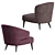 Elegant Aston Armchair, Minotti 3D model small image 5