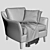 Elegant Saloni BS Armchair: Timeless Luxury 3D model small image 3