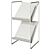 Vinyl Haven: Sleek Storage Rack 3D model small image 3