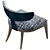 Caracole - Half Moon Accent Chair 3D model small image 3
