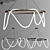 Modern LED Ring Pendant Chandelier 3D model small image 1