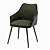 Vintage Velvet Tuscany Armchair 3D model small image 4