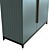 Modern Metropolitan Wardrobe - 100 cm 3D model small image 2