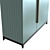 Modern Metropolitan Wardrobe - 100 cm 3D model small image 5