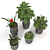 Stylish Indoor Plant Vases 3D model small image 2