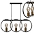 Industrial Rings Chandelier 3D model small image 1