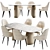 Refined Ludwig Dining Set 3D model small image 1