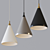 Minimalist Conical Pendant Light 3D model small image 1