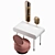 Elegant Vanity Dressing Table 3D model small image 3