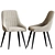 Luxurious Chipman Velvet Side Chair 3D model small image 3
