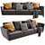 Modern Boconcept Osaka 3-Seater Sofa 3D model small image 1