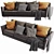 Modern Boconcept Osaka 3-Seater Sofa 3D model small image 2