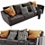 Modern Boconcept Osaka 3-Seater Sofa 3D model small image 5