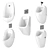 Smart Flush Urinal Set 3D model small image 2