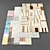 Contemporary Rugs Set - 5 Pieces 3D model small image 1