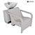 Modern Hairdresser Wash with Vinyl Upholstered Armrests 3D model small image 7