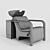 Modern Hairdresser Wash with Vinyl Upholstered Armrests 3D model small image 8