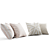 Cozy H&M Beige Pillow Set 3D model small image 2