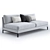 Sleek Elliot Modular Sectional 3D model small image 1