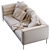 Elegant Botero Sofa: H 71 x 208 x 92 3D model small image 5