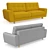 Luxury Velvet Discovery Sofa 3D model small image 1